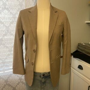 Women's Nautica Tan/oatmeal color blazer Size 10 Button front